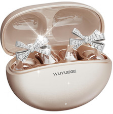2026 Open Ear Clip on Earbuds with Detachable Butterfly Earrings, Bluetooth 6.0