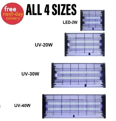 TIGA GLOBAL Bug Zapper Electric Insect Fly Killer Mosquito Pest Trap UV LED Indoor Lamp UK