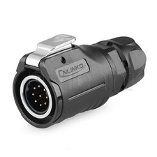 9 Pin Male Quick Connect Waterproof In-Line Power Connector