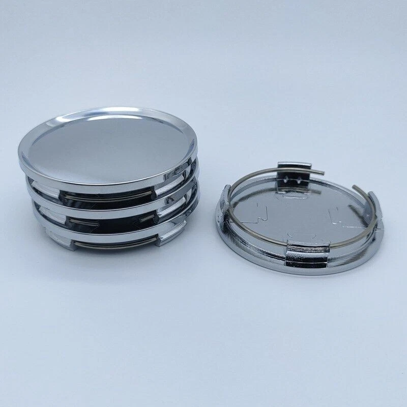 4Pcs 63mm Car Wheel Center Caps Hub Tyre Rim Hub Cap Cover ABS Chrome Universal - Image 4 of 4