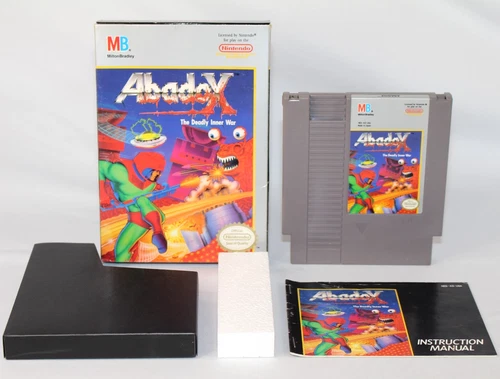 Abadox: The Deadly Inner War NES Complete CIB! Very Good Condition! RARE!