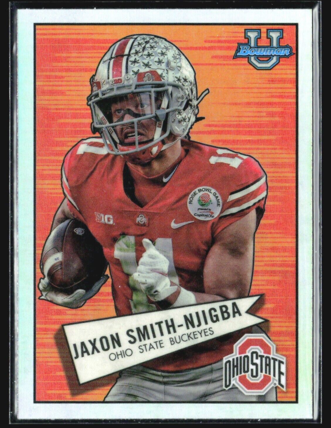 2022 Bowman University Chrome - 1952 Bowman #52BF-11 Jaxon Smith-Njigba (RC)