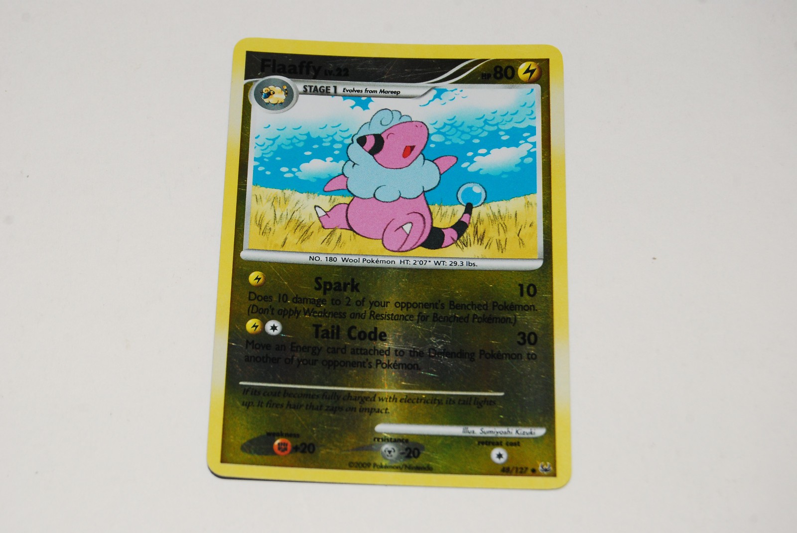 FLAAFFY 48/127 Platinum Reverse Holo 2009 Pokemon Card - LP