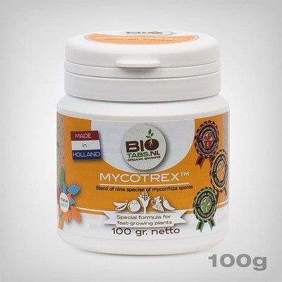 BioTabs Mycotrex 100g - Bio Mykorrhiza Bodenverbesserer 9 Stämme 7x Wurzeln