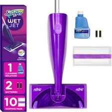 Wetjet Hardwood and Floor Spray Mop Cleaner Starter Kit, Includes: 1 Power Mop,