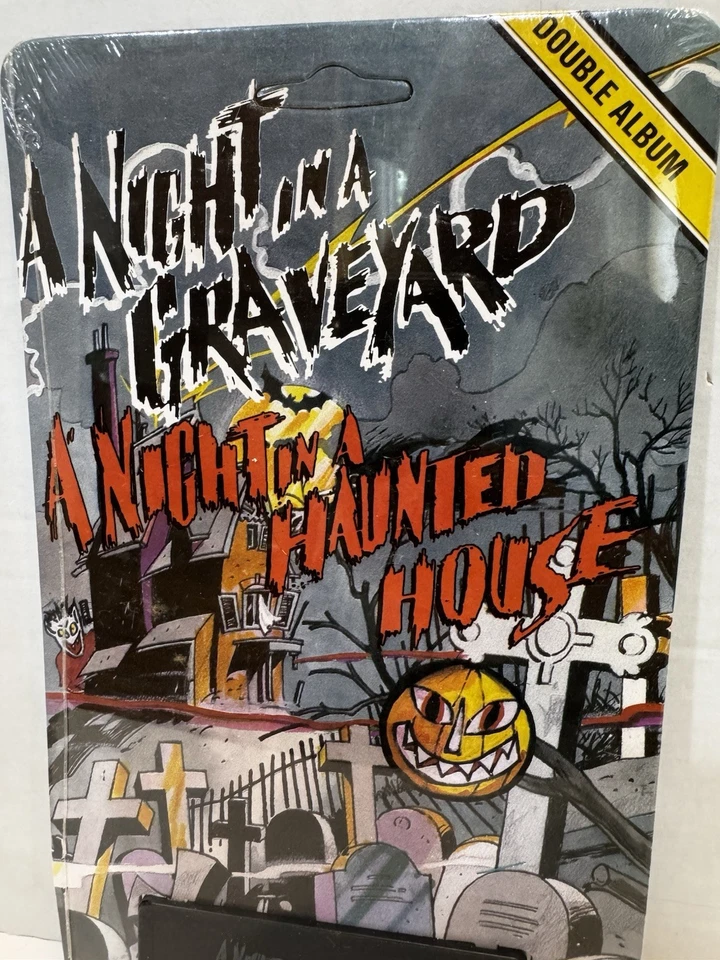 1987 Haunted House Haunted Graveyard Audio Cassette Tape EERIE Music Co Sealed - Image 2 of 4