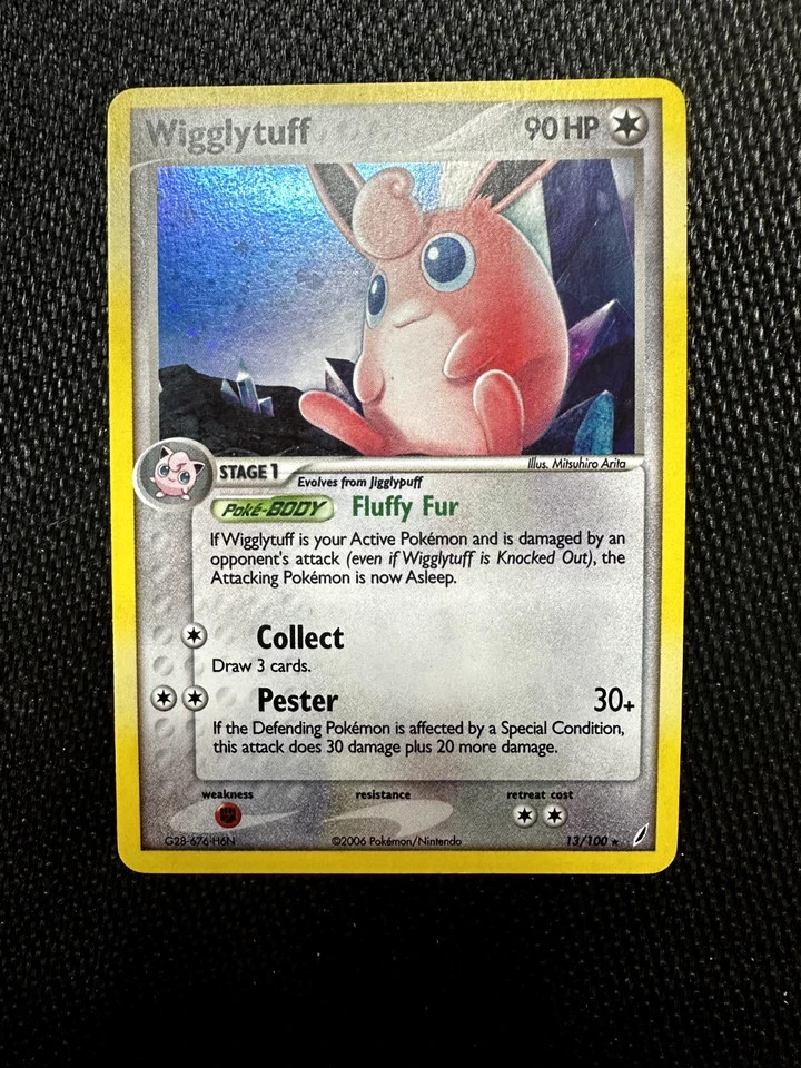 Wigglytuff 13/100 Crystal Guardians Holo Pokemon Card