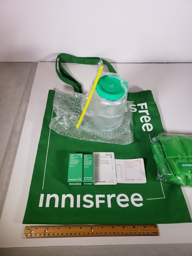 7er Set Innisfree Tasche, Tasse, Kosmetiktasche, Hautpflege Proben Neu Selten Exklusiv - Bild 14 von 18