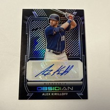 Alex Kirilloff 2021 Panini Chronicles Obsidian Baseball Auto #O-AK Twins