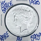 1925 SILVER PEACE DOLLAR AUTHENTIC HI GRADE U.S. MINT COIN FREE SHIPPING 5939