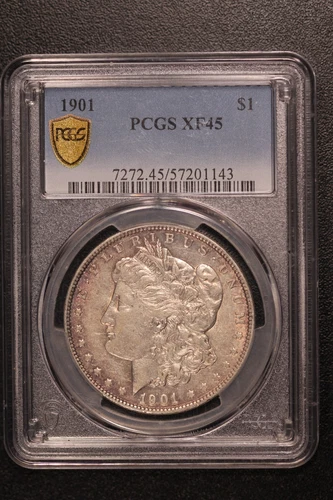 1901 | MORGAN SILVER DOLLAR | PCGS XF 45 | FRESH FROM BOSTON | LOT S-21