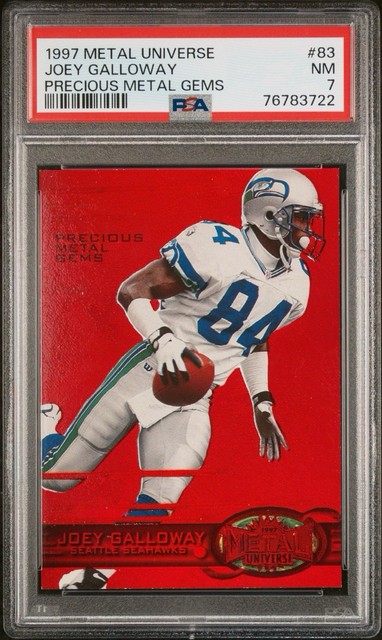 1997 Skybox Metal Universe - Joey Galloway #83 Precious Metal Gems PSA 7 /150
