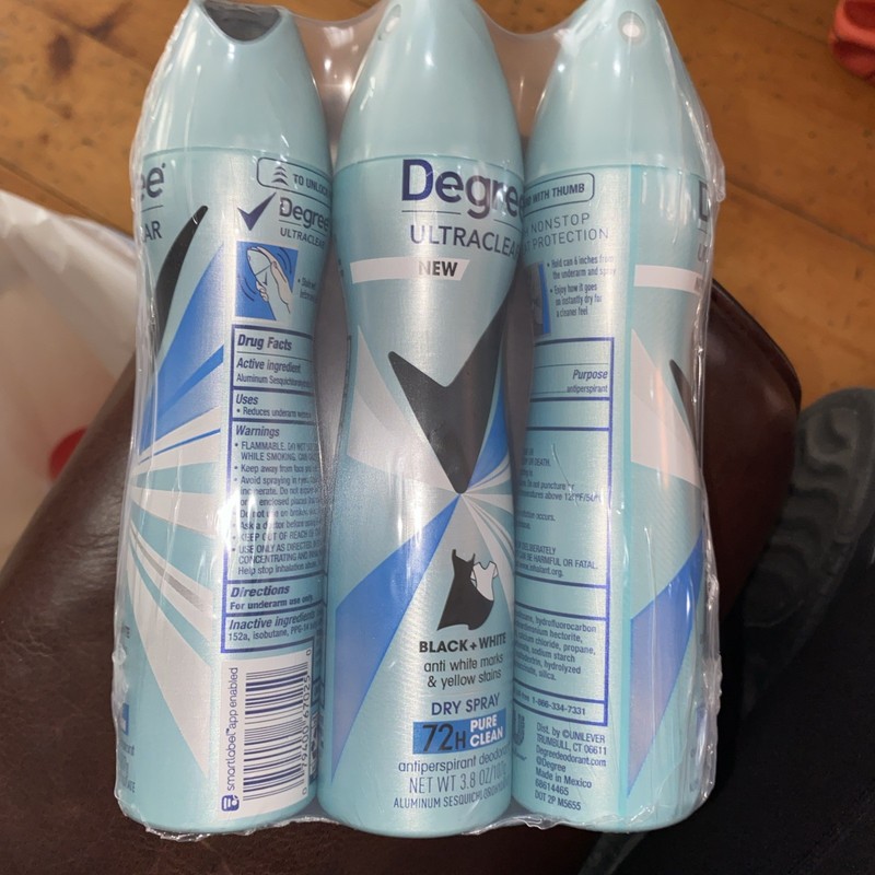 Degree Ultra Clean Black & White 3 Pack 
