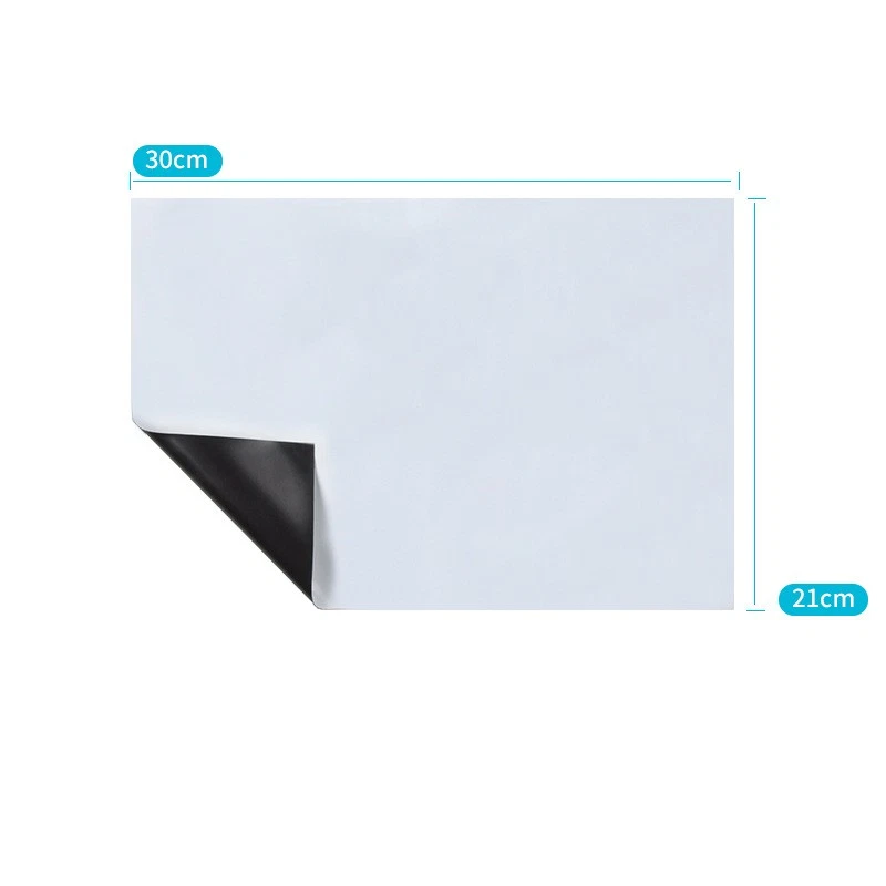 Magnetic Whiteboard A4 Soft Dry Wipe Writing Recording Fridge Magnets Stickers - Image 2 of 4