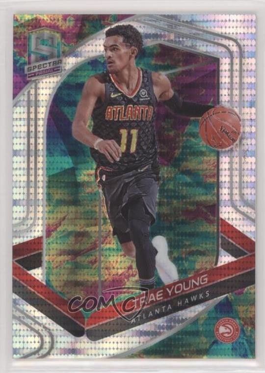 2019 Spectra Variation Celestial Prizm 98/99 Trae Young (Black Jersey) #5 0x1m