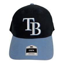 Fan Favorite Tampa Bay Rays MLB Baseball Cap Navy Light Blue Adjustable OSFA NEW