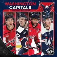 TURNER SPORTS Washington Capitals 2025 12x12 Team Wall Calendar Multi 