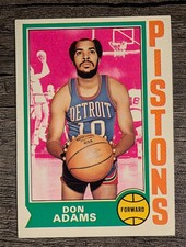 1974-75 Topps #4 Don Adams LOW GRADE