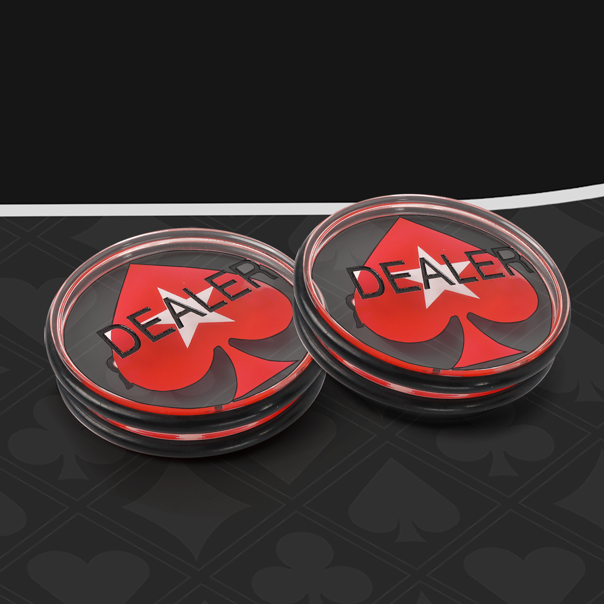 Crystal Poker Dealer Button Chips - Route 66 – Poker Chip Lounge Crystal Poker Dealer Button Chips - Route 66 – Poker Chip Lounge