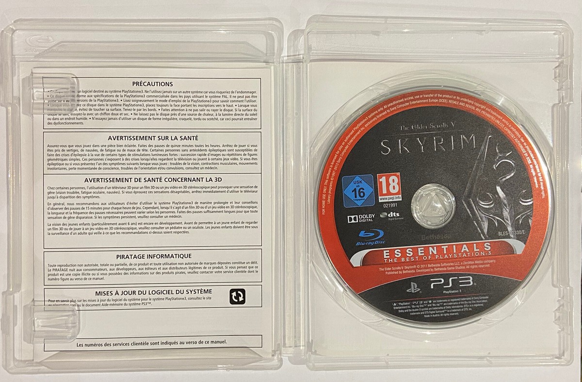 Jeu PS3 The Elder Scrolls V: Skyrim - Neuf Sous Blister PAL FR - Version Française