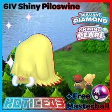 6IV Shiny Piloswine Pokemon Brilliant Diamond Shining Pearl