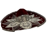 VINTAGE SOMBRERO, MEXICAN HAT MARIACHI NAVY VELVET