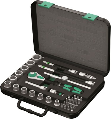 Wera 8100 SB 4 Zyklop Socket Wrench Set 3/8'' Drive SAE 38 Pieces 05003596001