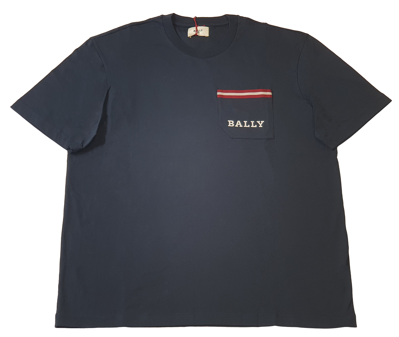 Bally 6233731 Мужская темно-синяя футболка с карманом из 100 хлопка цена за 300 долларов США 17790₽