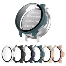 For Garmin Lily 2 Screen Protector Tempered Glass Case Frame Full Protection
