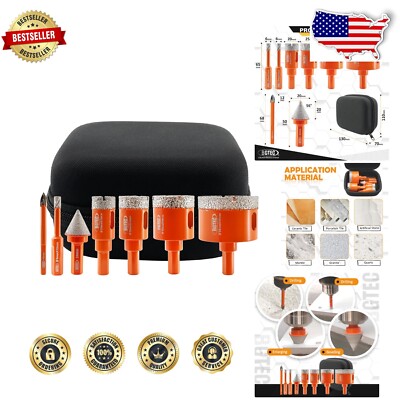 Efficient Triangle Shank Diamond Drill Bit Set - Perfect for Porcelain & Marble
