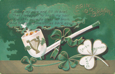 Irish Memories Erin Go Bragh Ireland Forever ST PATRICK'S DAY 1907-15 Postcard
