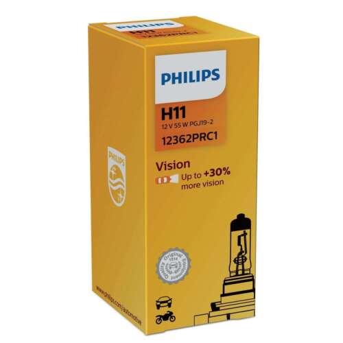 H11 12V 55W PGj19-2 Vision + 30% 1St. Philips - Bild 1 von 2