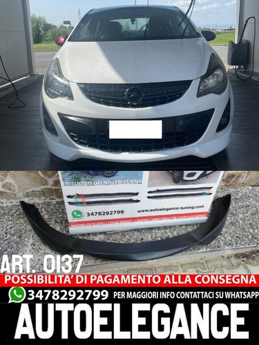 0137 SPLITTER SOTTO PARAURTI ADATTO PER OPEL CORSA D 10-14 FACELIFT LOOK OPC ABS - Imagen 3 de 20