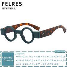 Round Small Frame Reading Glasses Men Women Anti Blue Light Presbyopic Glasses