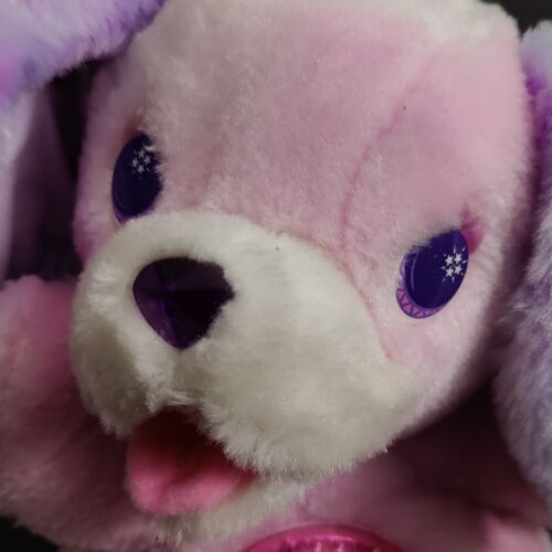 Secret Keepins Pups Star Plush Puppy Pink Purple Dog Toy Kenner 1994 Vintage 11" - Picture 3 of 14