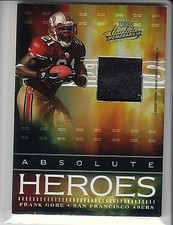 2007 Absolute Absolute Heroes Materials Prime #18 Frank Gore Jersey /50