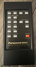 Parasound DR-65 Home Audio Receiver Remote Control Dr65 No Back