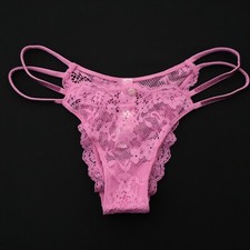 VICTORIA'S SECRET Dream Angels Shine Strap Twinkle Lace Brazilian Panty S