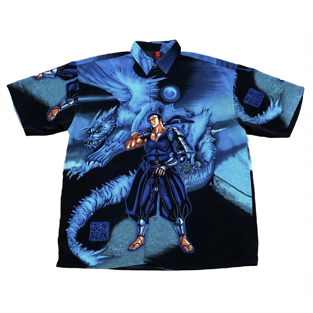 Vintage Taiga Dtek Anime Button Up Shirt XL | eBay
