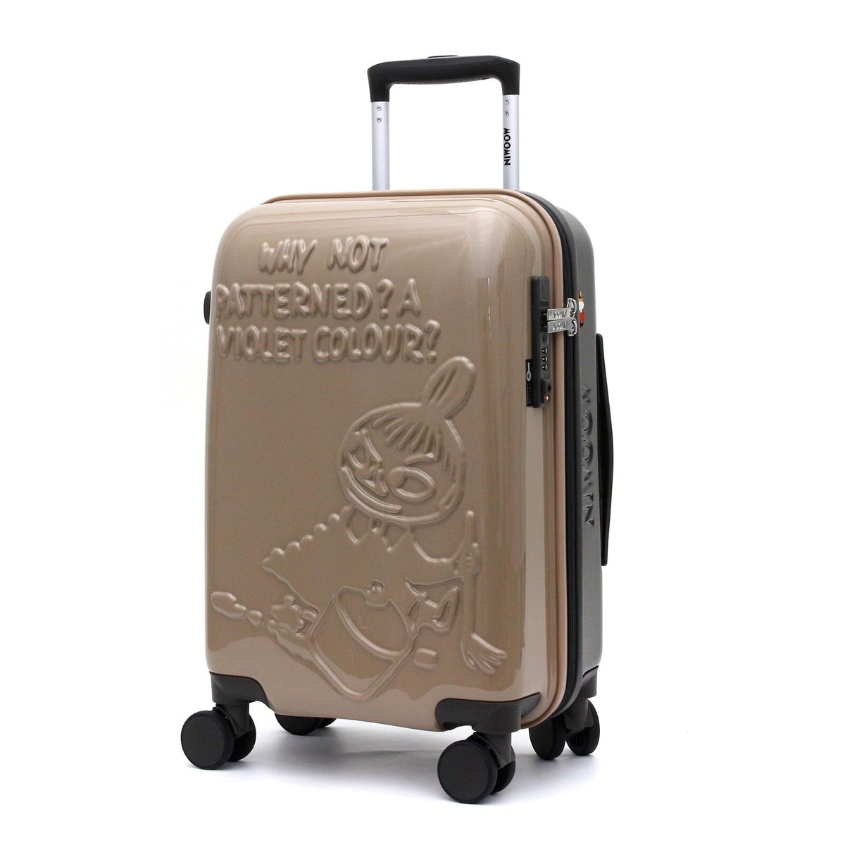 Moomin suitcase baggage 30L HAP2286 Carry-on Drawing Mii Beige
