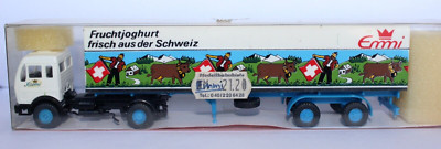 Mercedes Benz 1217 LS/36 Sattelkofferzug Emmi Joghurt Schweiz  Roskopf  1:87 510