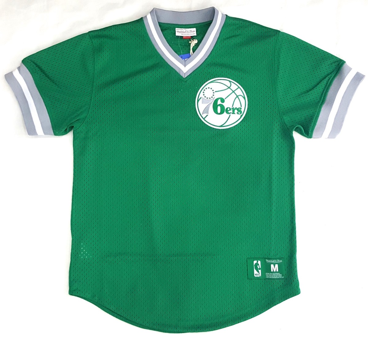 MITCHELL & NESS PHILADELPHIA 76ERS MESH AUTHENTIC BP JERSEY IN