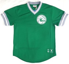 MITCHELL NESS PHILADELPHIA 76ERS MESH AUTHENTIC BP JERSEY IN EAGLES COLORS