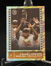 2019-20 Panini Sticker & Card #80 Foil 2019 Finals MVP Kawhi Leonard Raptors