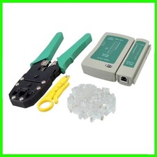 PINZA CRIMPATRICE / TESTER LAN /  PLUG PER CAVI RETE ETHERNET RJ45 RJ11 ROUTER