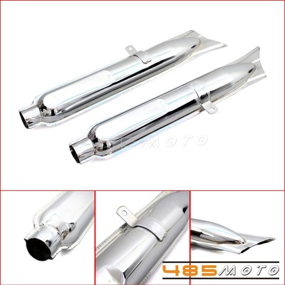 Retro Fishtail Exhaust Muffler Pipe For BMW K750 M1 M72 R71 R12 and Dnepr MT12