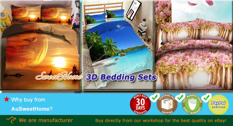 Foxtail Millet 3D Printing Duvet Quilt Doona Covers Pillow Case