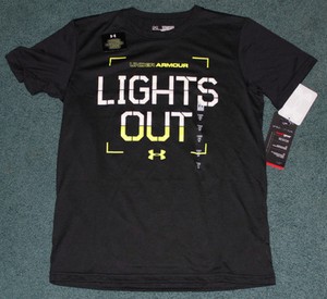 black and yellow under armour shirt