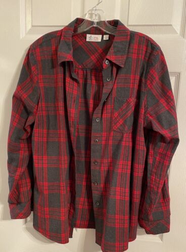 denim and co Lightweight Women’s Large Flannel Shi