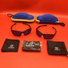 Duco Kids Polarized Sunglasses (2 Pairs) With Hard Cases Excellent Condition